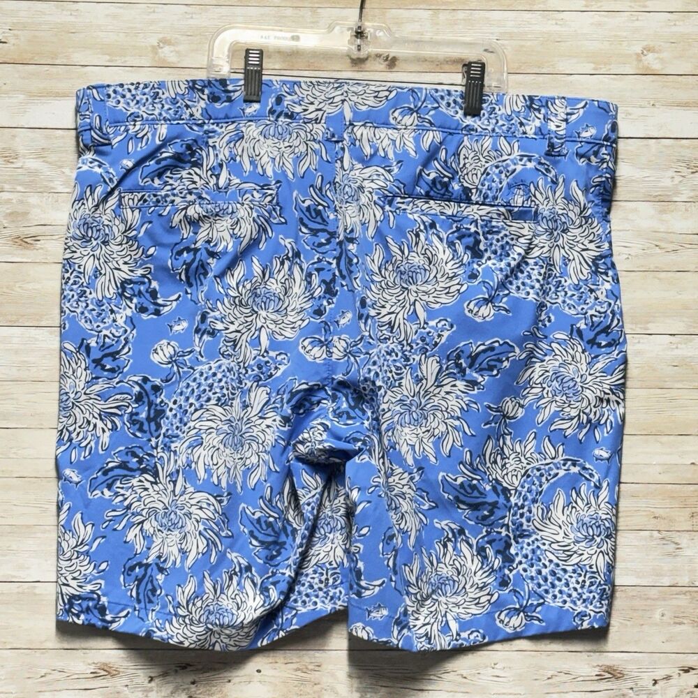 Lilly Pulitzer Southern Tide Mens 40 Golf Brrrdie Shorts Boca Blue - Picture 9 of 16